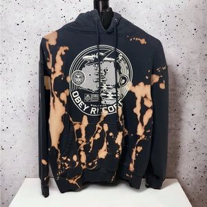 Bleeched Obey Records Throwback Hoodie
